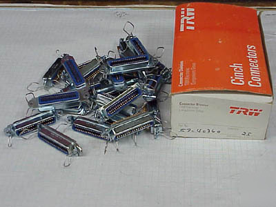 25 lot - trw cinch 36-pin connector