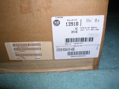 Allen-bradley 1391B-es servo controller & 1326 motor 