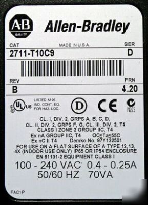 Allen bradlly panelview 2711-T10C9 d 2711T10C9