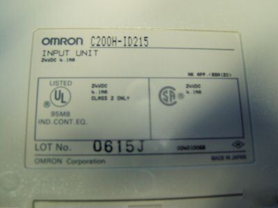 Omron input unit m/n: C200H-ID215