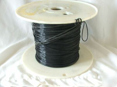 Spool of black electrical wire awg 16 19/29 stranding