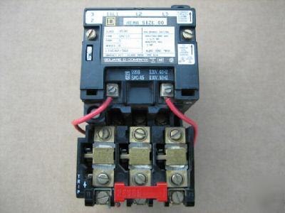 Square d size 00 class 8536 starter SA0-12 120V b SA012