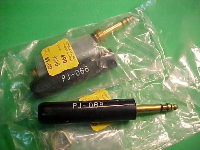 Switchcraft pj-068 collins & drake radio plug 3/16 diam