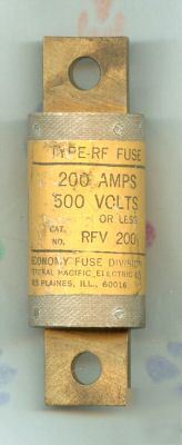 Economy rf RFV200 rfv 200 amp 500 v semiconductor fuse