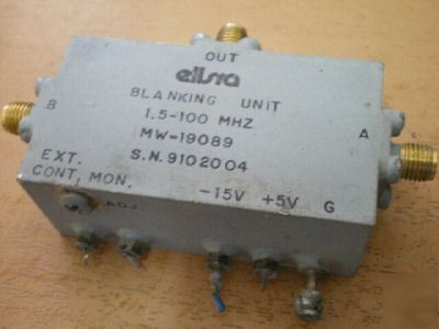 Elisra blanking unit 1.5 -100 mhz