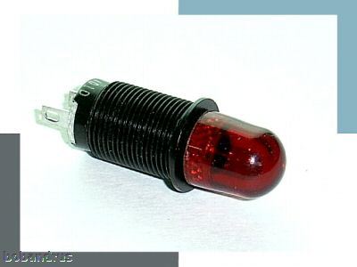 Littlefuse neon panel mount indicator light - red