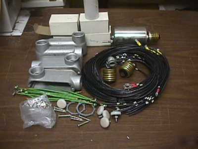 Lot electrical parts connectors / conduit / wire etc