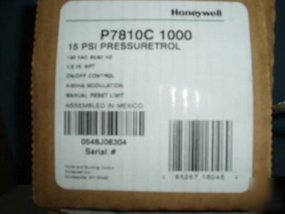 Nib honeywell P7810C1000 15 psi pressuretrol b 