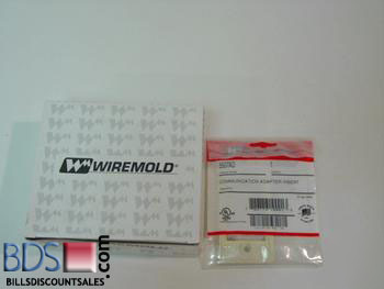 Wiremold communication adapter insert ivory c#5507AD