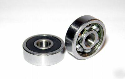 (10) 624-1RS bearings, 4X13, 624-rs, 624RS, open 1 side