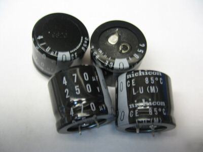 5 pcs - capacitors electrolytic 470UF 250V