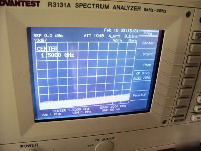 Advantest tektronix R3131A spectrum analyzer 9K-3GHZ