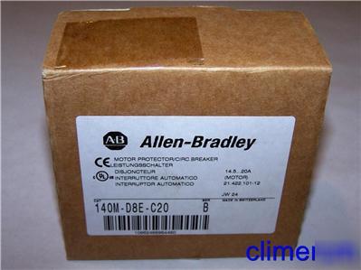 Allen bradley 140M-D8E-C20 140MD8EC20 breaker 