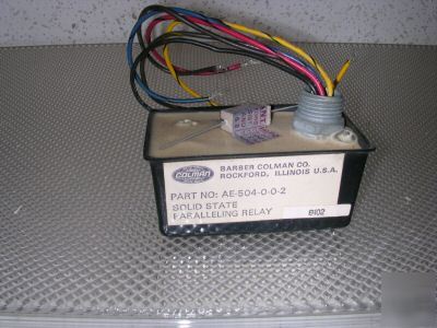Barber colman paralleling relay ae 504