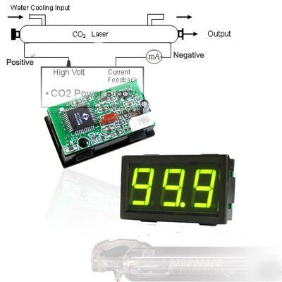 Mini digital dc 100MA current amp meter for CO2 laser 
