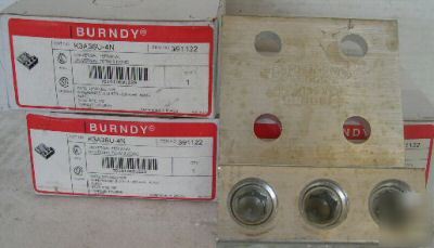  burndy K3A36U-4N 2-600KCMIL transformer lug *