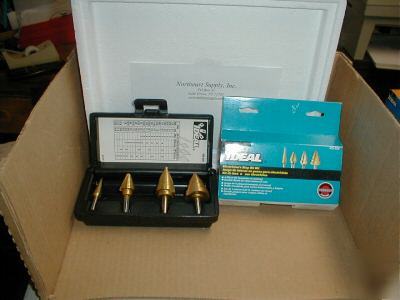 35-520 ideal electricians step bit kit 4 pc case 