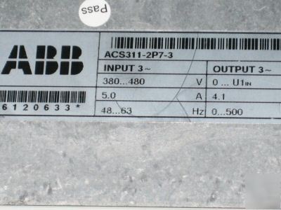 Abb frequency drive ACS311-2P7-3