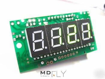Green 0-200V dc digital volt voltage meter module 