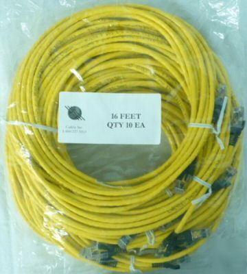 Lot (10 pcs) of 15FT CAT6 ethernet patch lan n/w cable