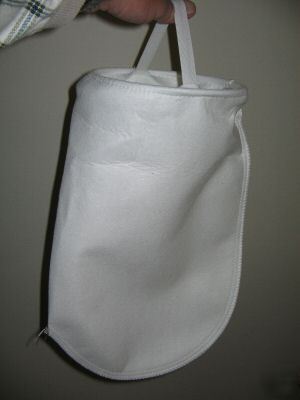 Lot of five (5) 5 micron polypropylene filter bags