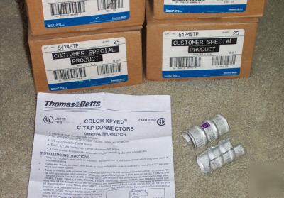 New thomas & abetts c tap connectors 54745TP 25/box 