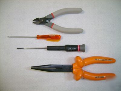 Sk facom 4 electrical micro pliers cutter screwdrivers