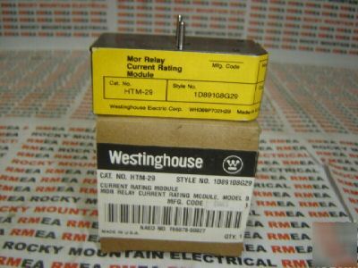 Westinghouse mor relay current rating module htm-29 