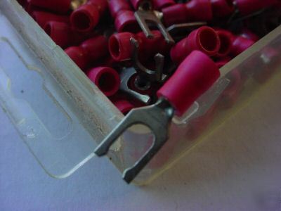 #8 22/16 awg spring fork terminals ( qty 1400 ea )