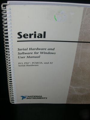 National instruments serial pci hardware and software 