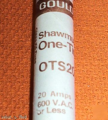 New 4 gould shawmut ots 20 amp fuse warranty OTS20 
