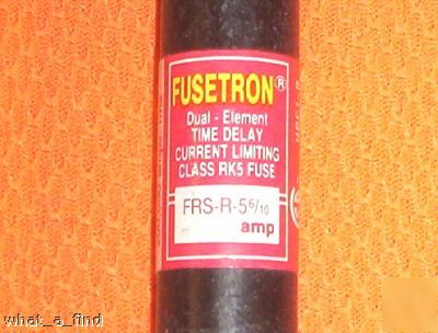 New buss frs-r-5 6/10 fuse fusetron FRSR5 6/10 nnb