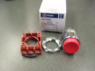 New ge push button red extended head 22MM ge# P9CPNRS