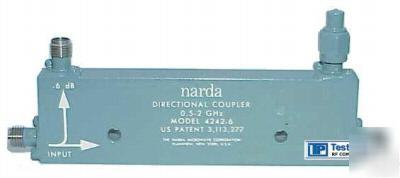 05-00948 - narda 4242-6 directional coupler .5-2GHZ 6DB