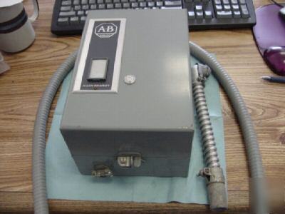 Allen-bradley 509-A0D in breaker box w/conduits <