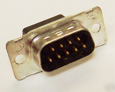 Amp/tyco straight 9-pin posted d-subminiature connector