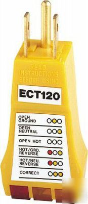 Electrical circuit tester 120VAC - utl model ECT120K