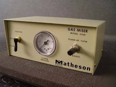 Matheson gas miser model 4360