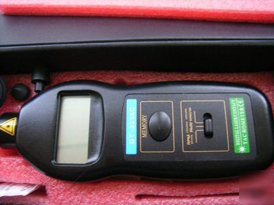 New 19,999RPM digital tachometer 2 in 1 laser & contact 