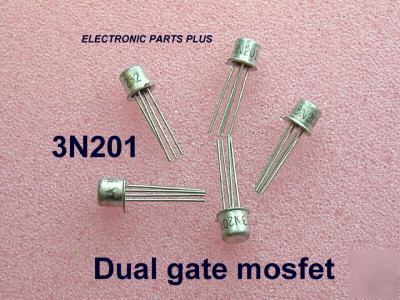 New 3N201 dual gate mosfet package of 5 os