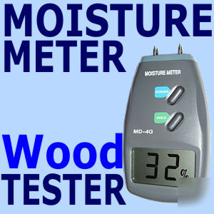 New digital wood moisture meter tester 4 pin w/ lcd ok