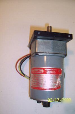 1 dayton model 4Z06 permanent-split cap. gear motor