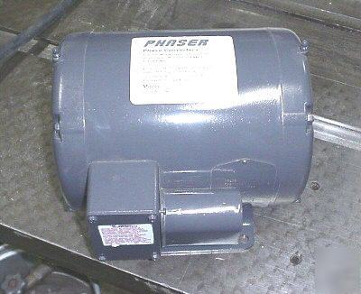 1HP rotary phase converter 208-230 volts total 2HP