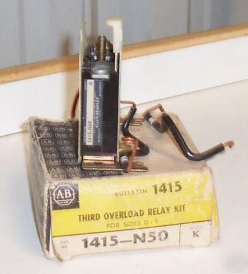 Allen bradley 1415-N50 overload relay kit 1415N50