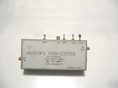 Down converter 4.4-5.0GHZ c&s hybnrid sma