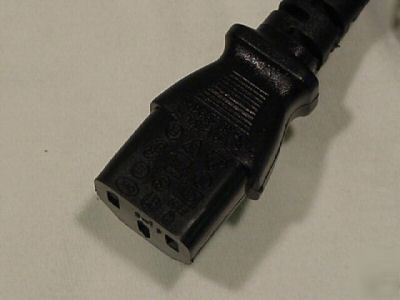 Equipment power cord cable iec female 6' 18AWG sjt 1119