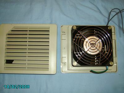 Hoffman enclosure fan/filter combo set - 115VAC fan