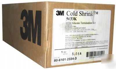 New in box 3M cold shrink 5633K qtii silicone term kit
