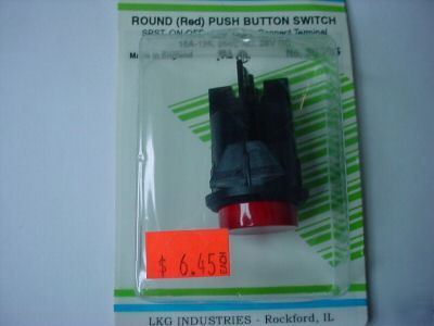 Round ( red ) push button switch, spdt ( qty 3 ea )