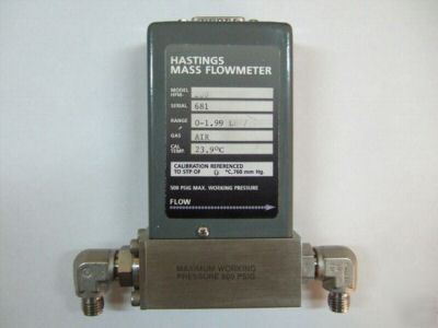 Teledyne hastings mass flowmeter hfm 200 500 psig